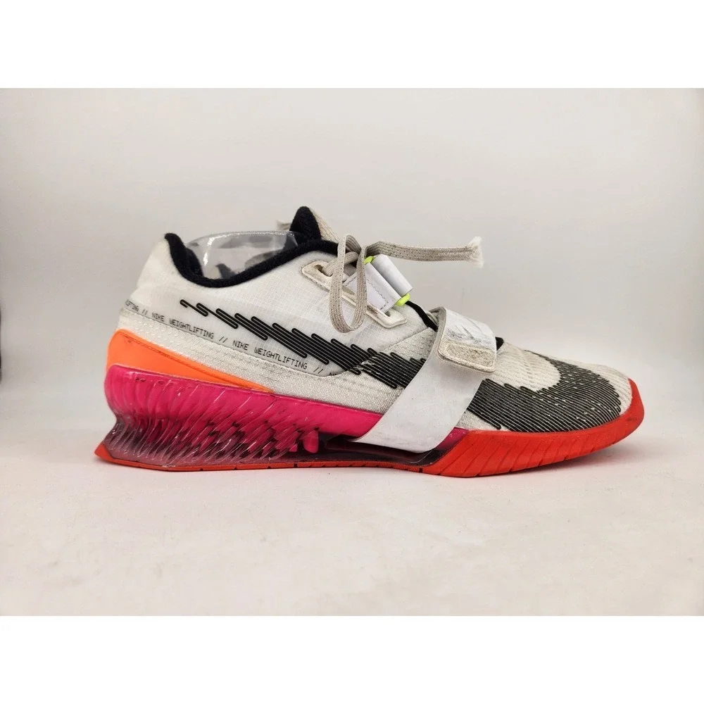 Nike Romaleos 4 SE Rawdacious Weightlifting‎ Shoes Mens 11 White/Pink DJ4487-121